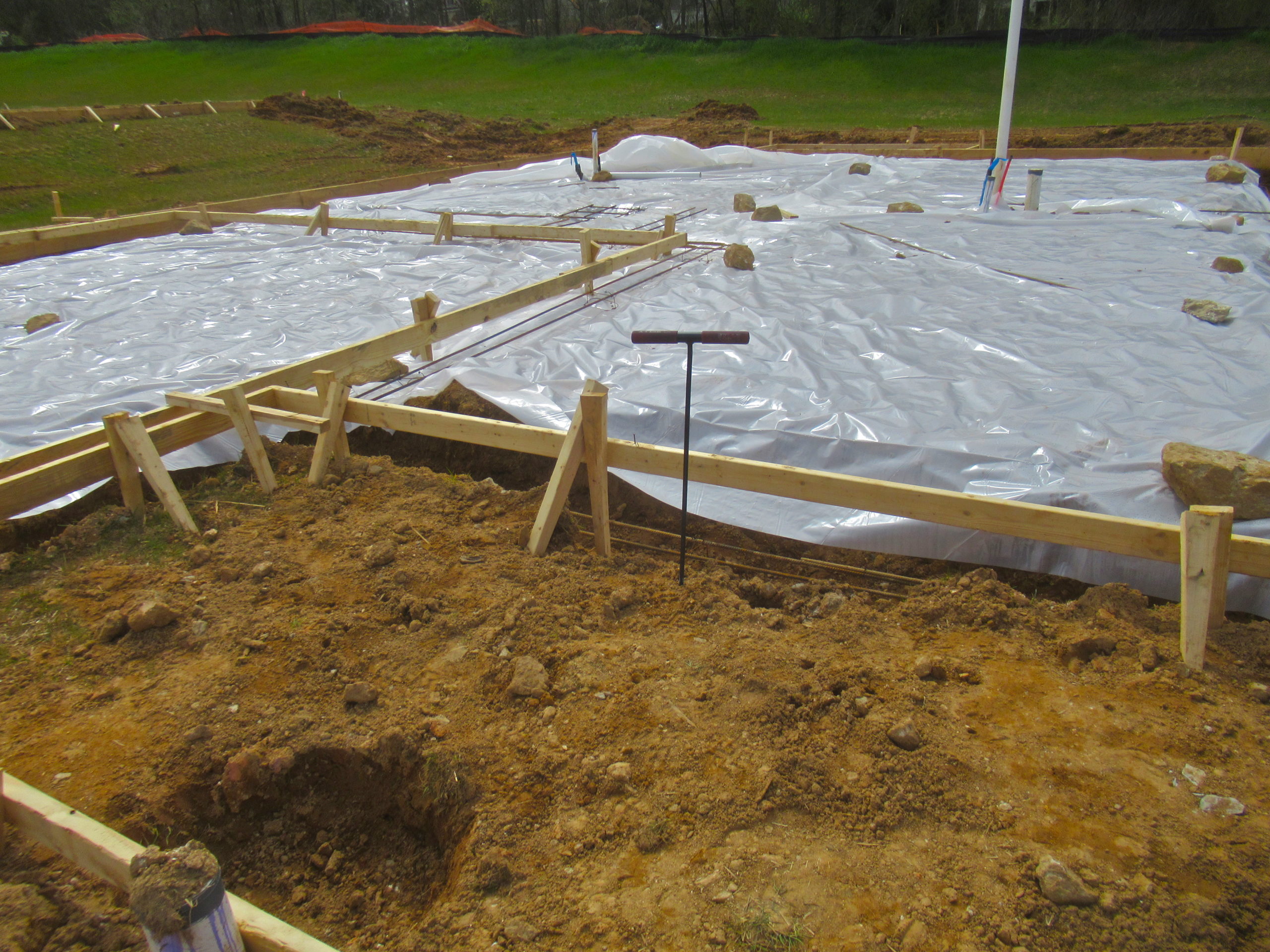 Slab prep for concrete