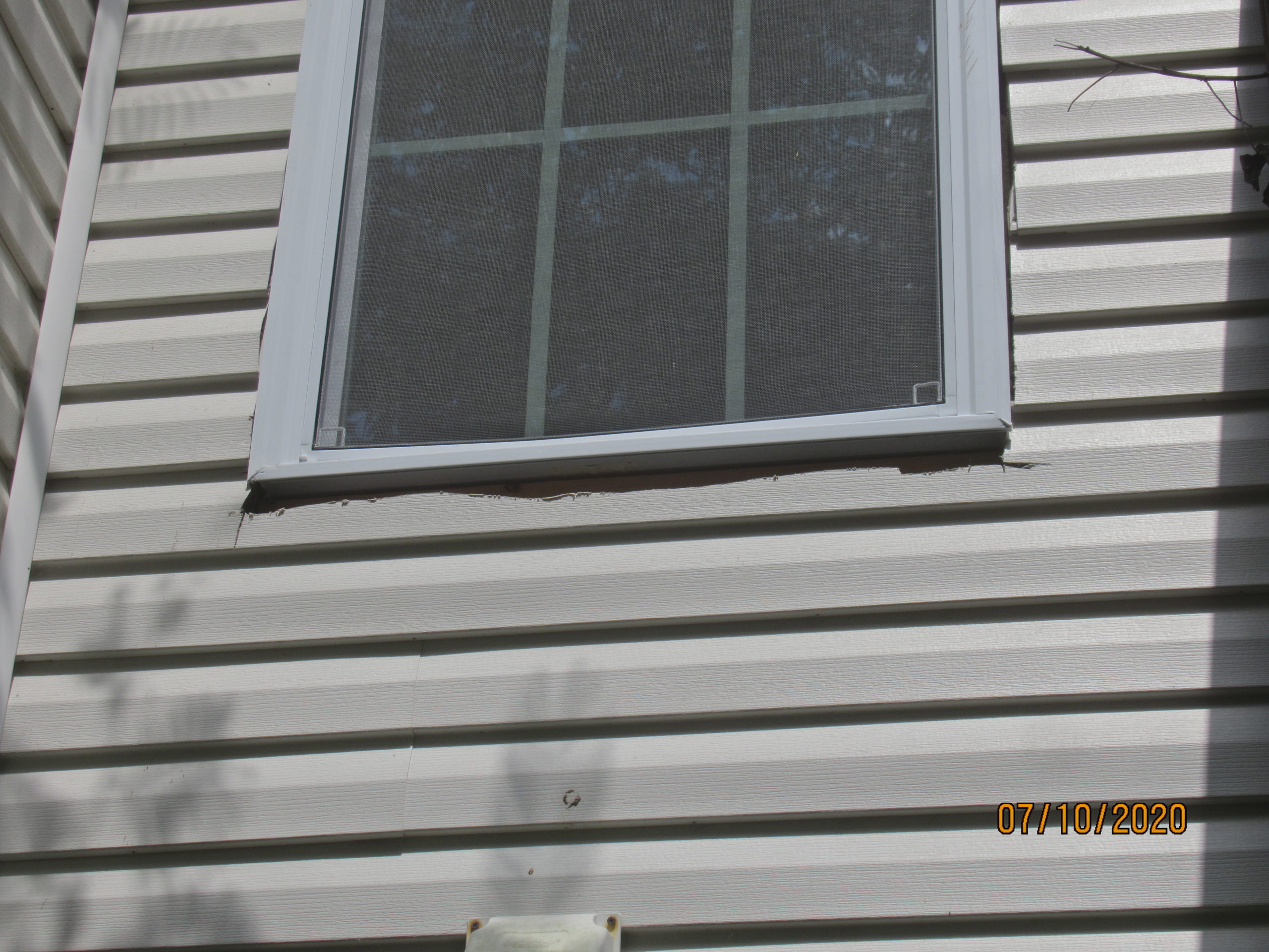 Siding cut for window install
