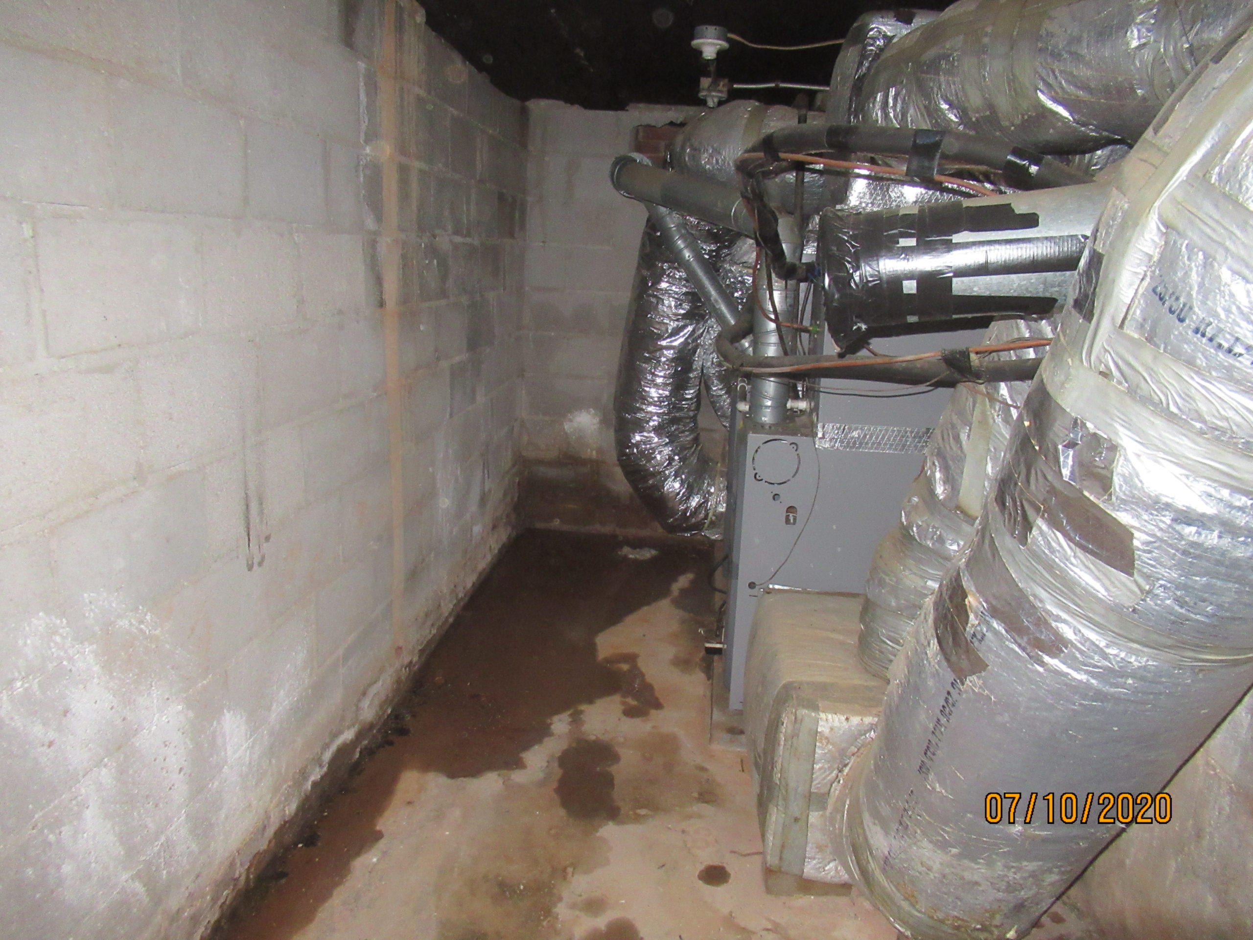 Leaking basement walls