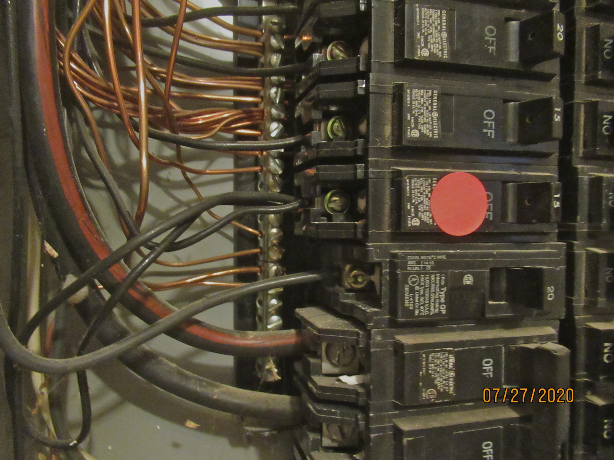 Double-tapped circuit breaker