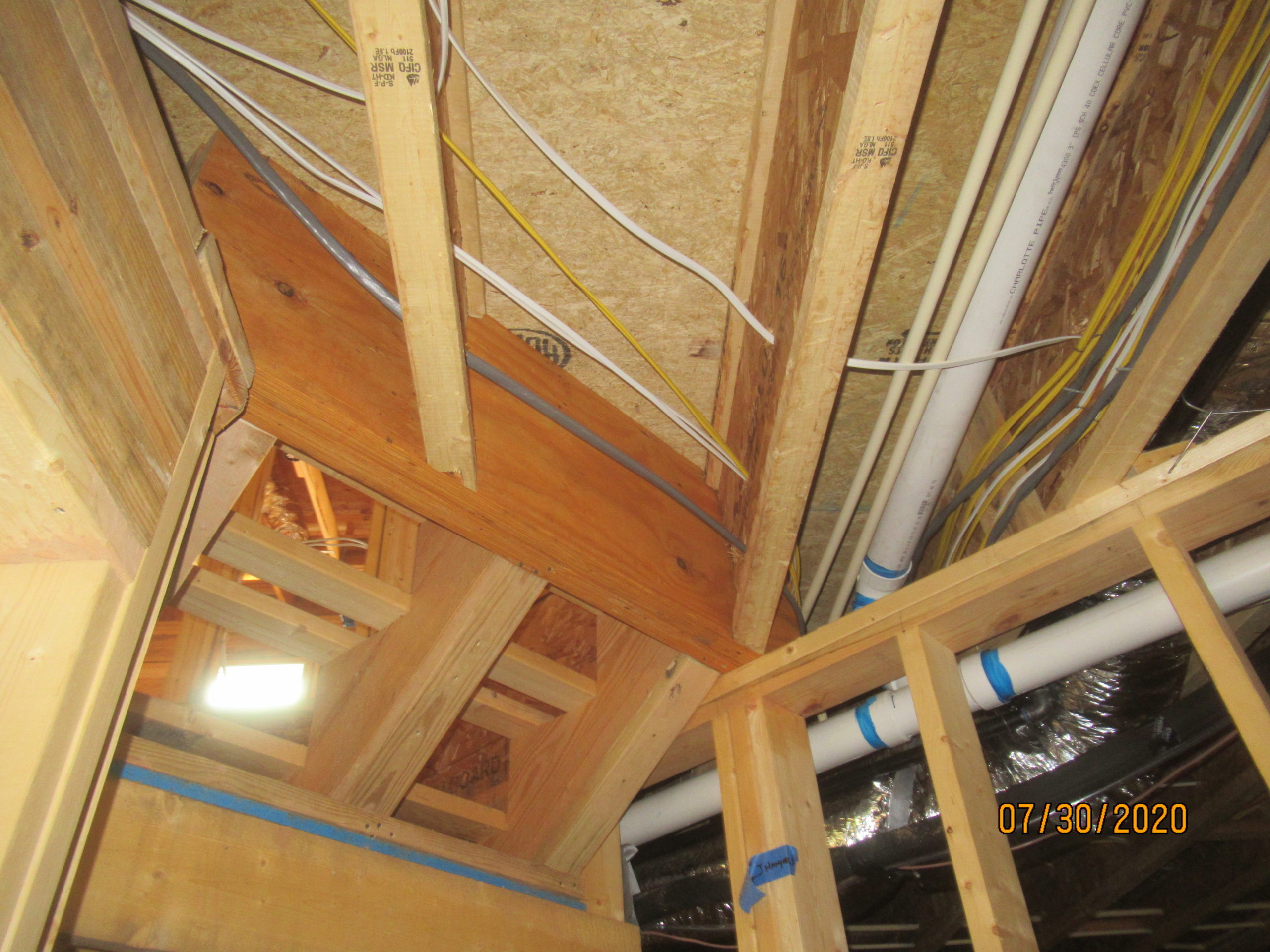 Unsupported I-joists in home inspection