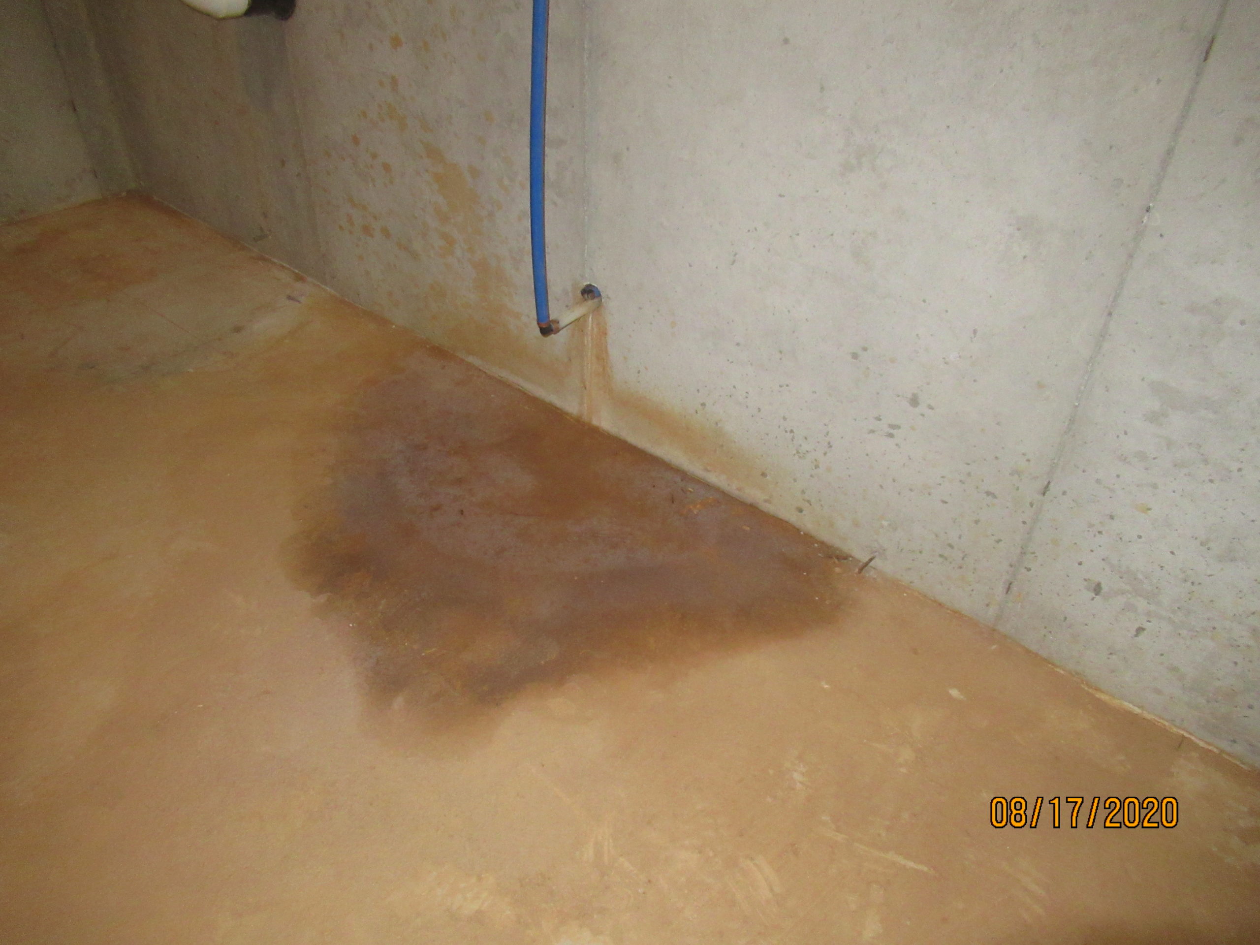 Leaking main water line foundation