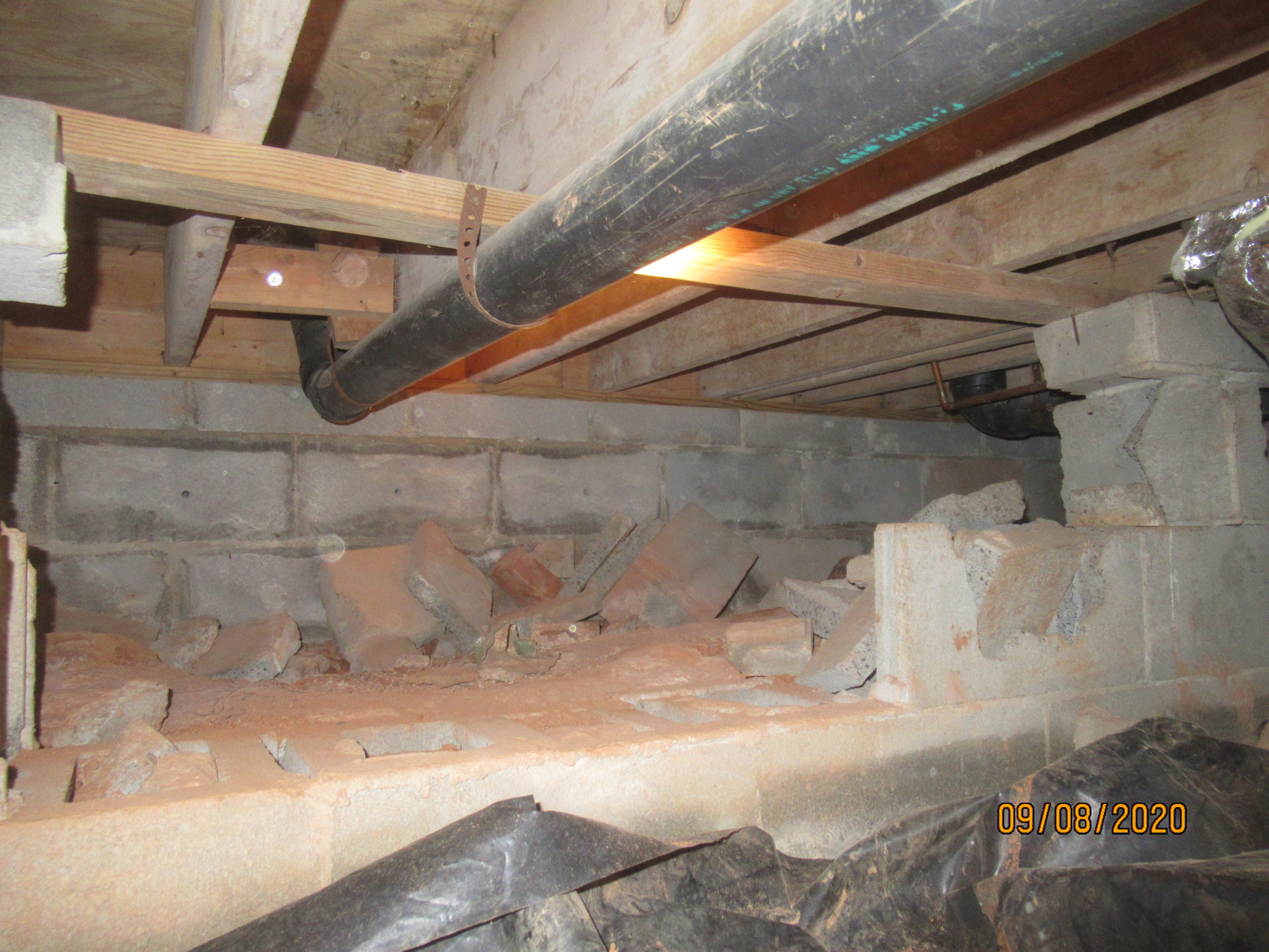 Missing blocks in crawlspace