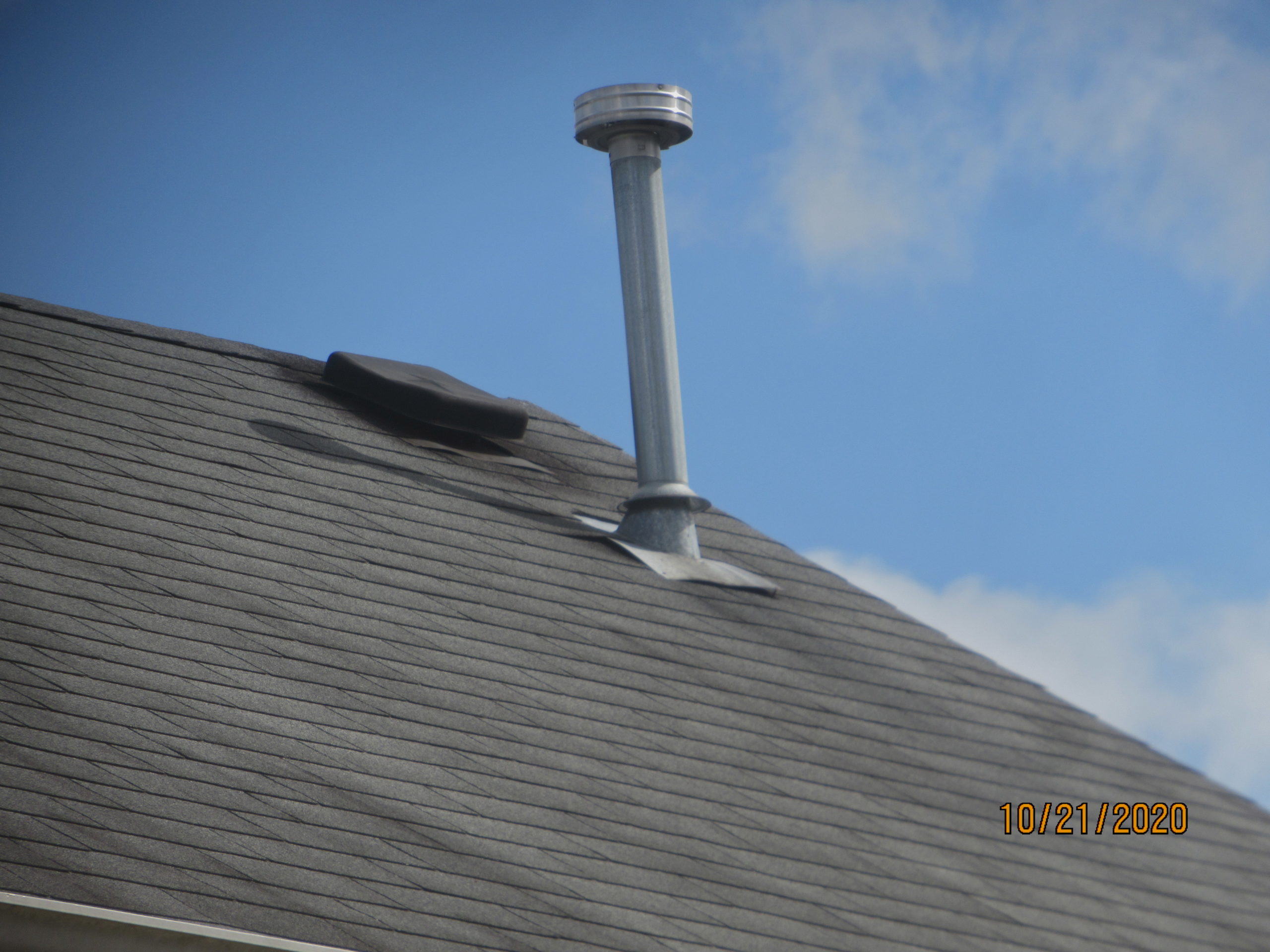 Flue pipe flashing